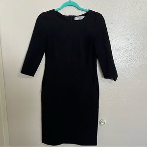 MM Lafleur Black Midi Dress